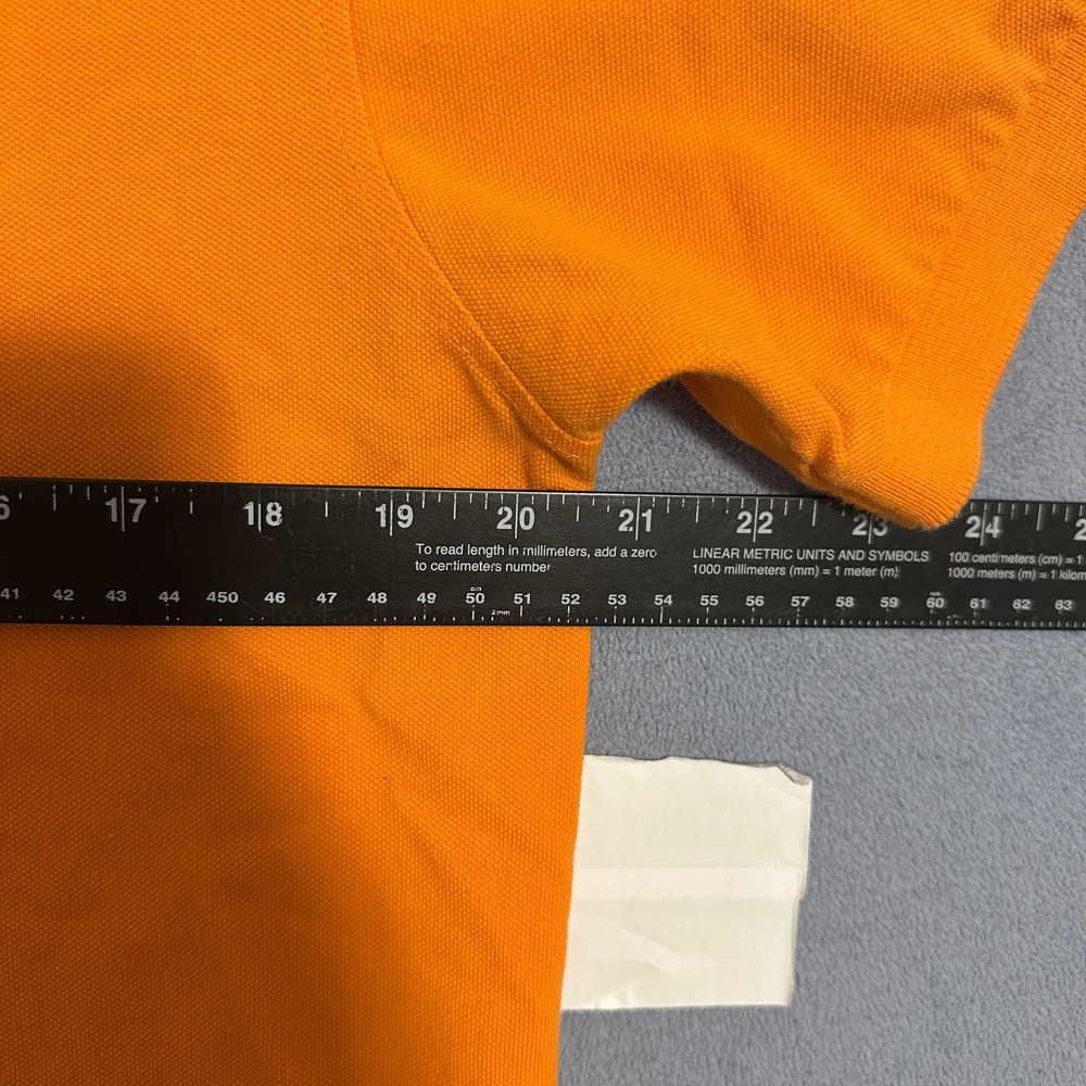 Polo Ralph Lauren Big Pony Classic Fit Short Sleeve Polo Shirt Orange Men Size M - Picture 6 of 10